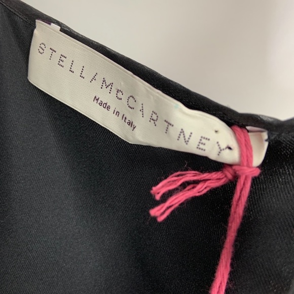 NWT Stella McCartney Black Silk Cocktail Dress 4 - Picture 11 of 14